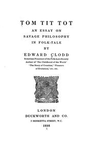 Cover of: Tom Tit Tot by Edward Clodd