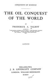 Cover of: The oil conquest of the world.