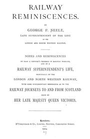 Cover of: Railway reminiscences by George Potter Neele