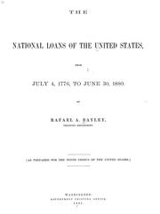 Cover of: The national loans of the United States, from July 4, 1776, to June 30, 1880.