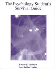 Cover of: The Psychology Student's Survival Guide by Robert S. Feldman, Sara Pollak Levine