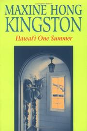 Cover of: Hawaiʻi one summer by Maxine Hong Kingston