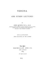 Cover of: Verona and other lectures