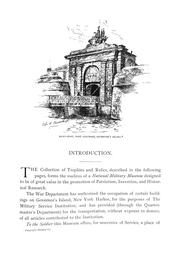 The catalogue of the museum by Military Service Institution of the United States. Museum.