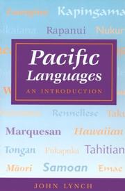 Cover of: Pacific languages by Lynch, John