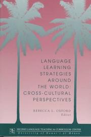 Cover of: Language learning strategies around the world by edited by Rebecca Oxford.