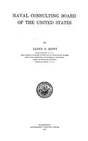 Cover of: Naval Consulting Board of the United States by Lloyd N. Scott