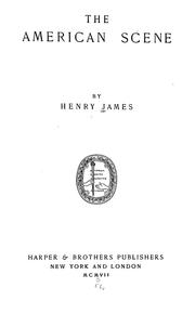 Cover of: The American scene by Henry James