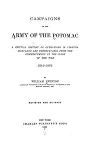 Cover of: Campaigns of the Army of the Potomac by William Swinton