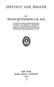 Cover of: Instinct and health