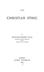 The Christian Ethic cover