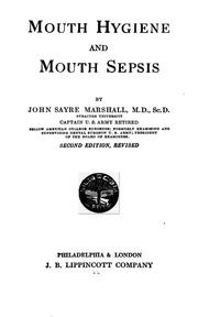 Cover of: Mouth hygiene and mouth sepsis