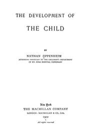 Cover of: The development of the child