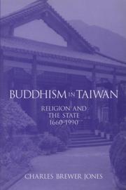 Cover of: Buddhism in Taiwan: religion and the state, 1660-1990