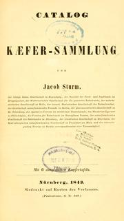 Cover of: Catalog der kaefer-sammlung