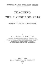 Cover of: Teaching the language-arts by Hinsdale, B. A.
