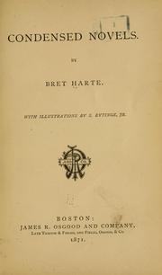 Condensed novels by Bret Harte