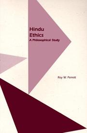 Cover of: Hindu ethics: a philosophical study