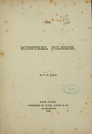 Cover of: The minstrel pilgrim. by Field, Thomas W.