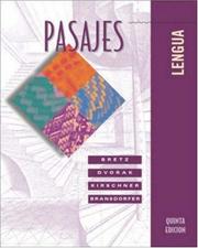 Cover of: Pasajes: Lengua (Student Edition)