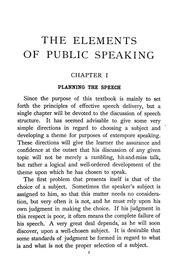Elements of public speaking by Harry Garfield Houghton