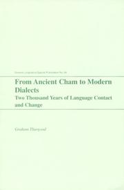 Cover of: From ancient Cham to modern dialects by Graham Thurgood