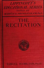 Cover of: The recitation