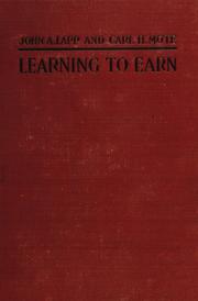 Cover of: Learning to earn: a plea and a plan for vocational education