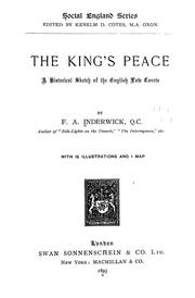 Cover of: The king's peace by F. A. Inderwick