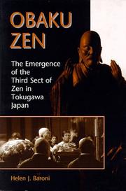 Cover of: Obaku Zen by Helen Josephine Baroni