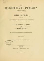 Cover of: koloniebildenden radiolarien (sphaerozoeen) des golfes von Neapel und der angrenzenden meeresabschnitte