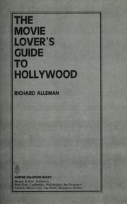 The movie lover's guide to Hollywood by Richard Alleman