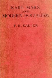 Cover of: Karl Marx and modern socialism