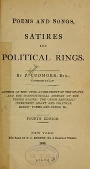 Cover of: Poems and songs, satires and political rings