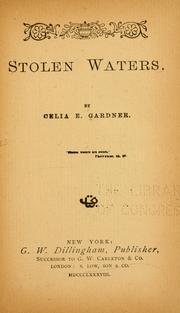 Cover of: Stolen waters