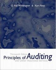 Cover of: Principles of Auditing and Other Assurance Services by Ray Whittington, Kurt Pany, O. Ray Whittington