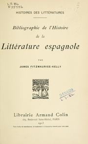 Cover of: Bibliographie de l'histoire de la littérature espagnole