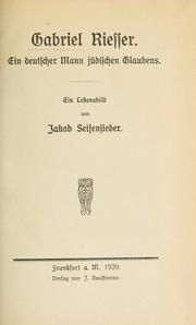 Gabriel Riesser by Jakob Seifensieder