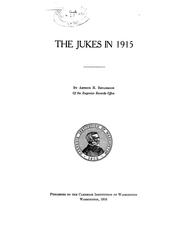 Cover of: The Jukes in 1915