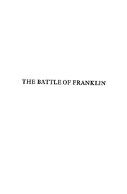 Cover of: The battle of Franklin, November 30, 1864 by R. W. Banks