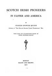 Cover of: Scotch Irish pioneers in Ulster and America