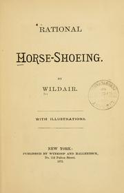 Cover of: Rational horse-shoeing. by John E. Russell