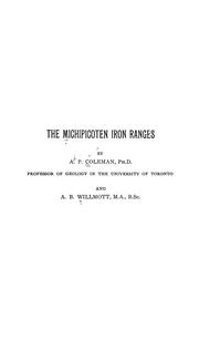 Cover of: The Michipicoten iron ranges