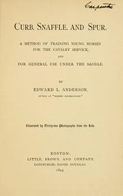 Curb, snaffle, and spur by Anderson, Edward L.