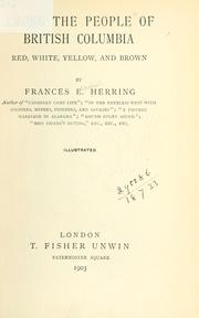 Cover of: Among the people of British Columbia by Frances E. Herring