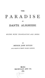 Cover of: The Paradise of Dante Alighieri by Dante Alighieri