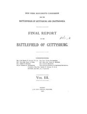Cover of: Final report on the battlefield of Gettysburg ... by New York (State). Monuments Commission for the Battlefields of Gettysburg and Chattanooga.