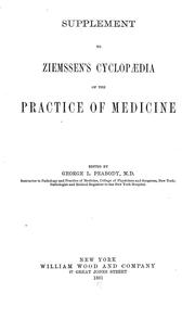 Cover of: Cyclopædia of the practice of medicine. by H. von Ziemssen