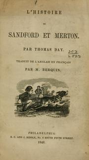 Cover of: L' histoire de Sandford et Merton by Thomas Day
