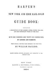 Cover of: Harper's New York and Erie rail-road guide-book: a description of the scenery, rivers, towns, villages, and most important works on the road ...